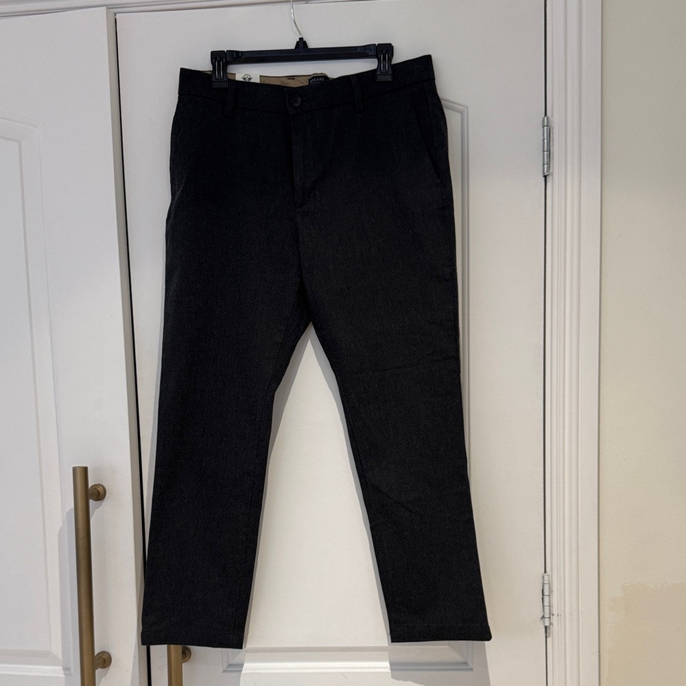 NWT Dockers Men's signature Khaki sim fit Black Dress Pants